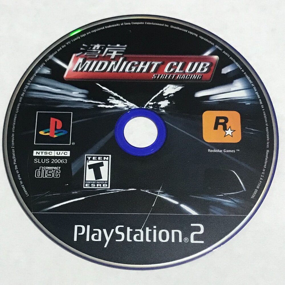 Midnight Club Street Racing (Sony Playstation 2, 2000) PS2 Tested Ships Same Day
